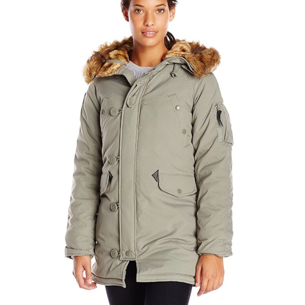 Alpha Industries Alaska Green Winter Slimfit Parka